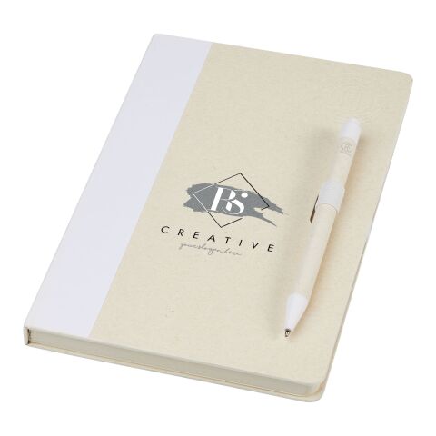 Dairy Dream A5 size reference notebook and ballpoint pen set Standard | white | No Branding | not available | not available