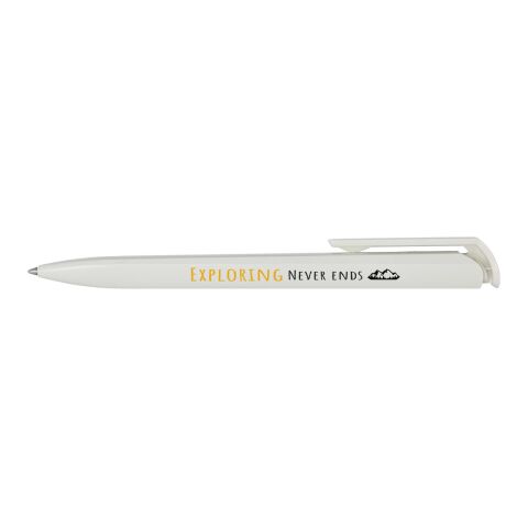 Lucia recycled plastic ballpoint pen Standard | white | No Branding | not available | not available