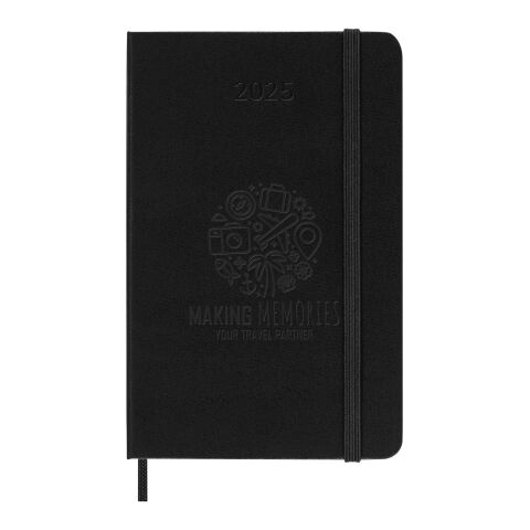 Moleskine horizontal hard cover 12 month PK weekly planner Standard | Solid black | No Branding | not available | not available