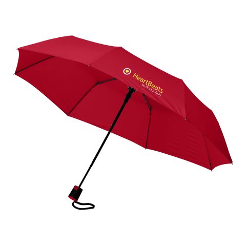 Wali 21&quot; foldable auto open umbrella Standard | Red | No Branding | not available | not available | not available