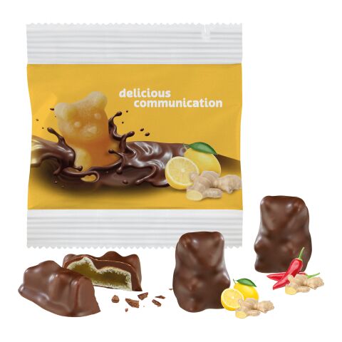 Chocolate Fruit Gum Bears in Paper Bag digital- or flexo printing