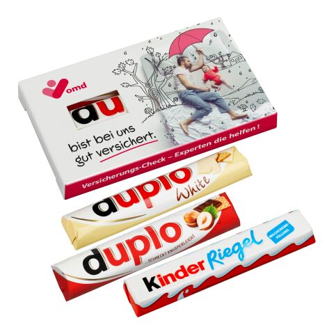 Pack of 3 duplo with duplo classic, duplo white &amp; Kinder Chocolate Without Branding