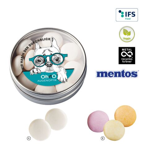 Clear Tin with Mentos 