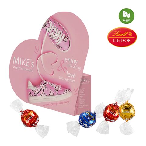 Outline-Box &quot;Heart&quot; with Lindt Lindor Truffles digital printing