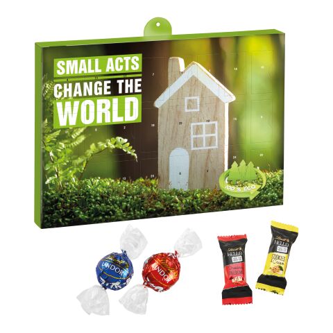 Premium Gift Advent Calendar Eco with Lindt Lindor Truffles &amp; Hello Mini Stick from Lindt Mix Without Branding