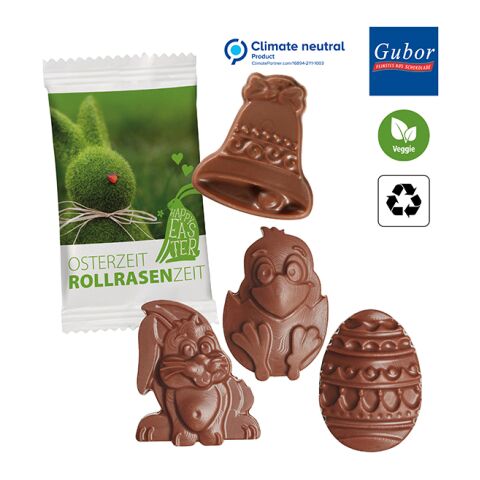 Easter Chocolate Shapes in Paper Flowpack 1-colour digital- or flexo printing