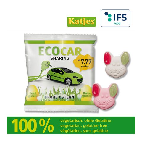 Katjes Green Ear Rabbit 2-colour digital- or flexo printing