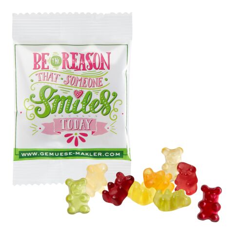 Vegan Smart Bears in a Compostable Bag Transparent | Without Branding