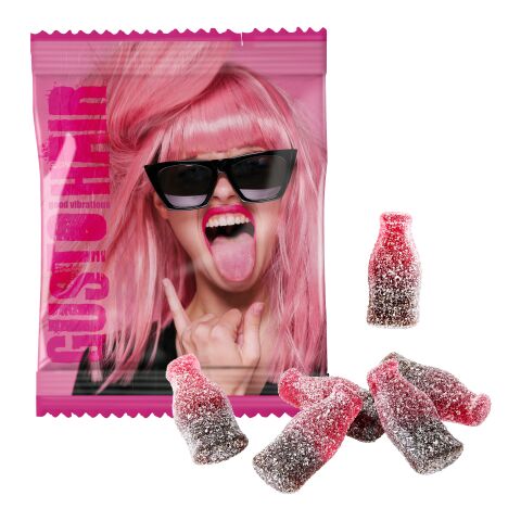 Sour Cola-Cherry Fruit Gum Without Branding