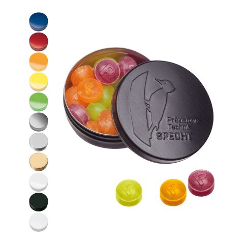 XS Pocket Tin with Embossed Lid with Pulmoll Pastilles, 16g white | embossing