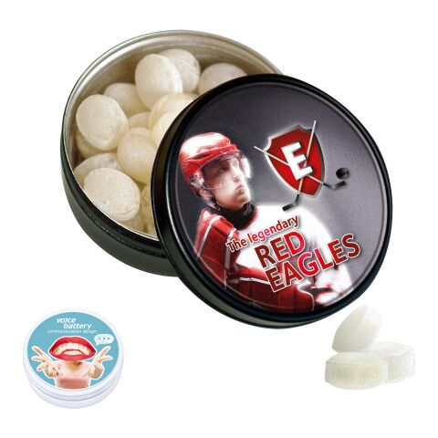 Black Or White Tin with Kalfany Ice Candies white | 3-colour tampon printing