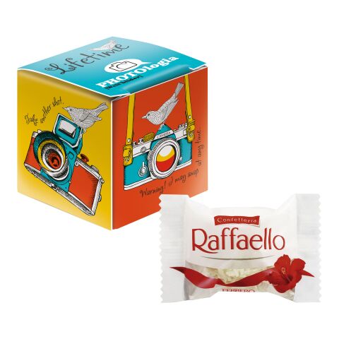 Mini Promo-Cube with Raffaello from Ferrero white | Without Branding