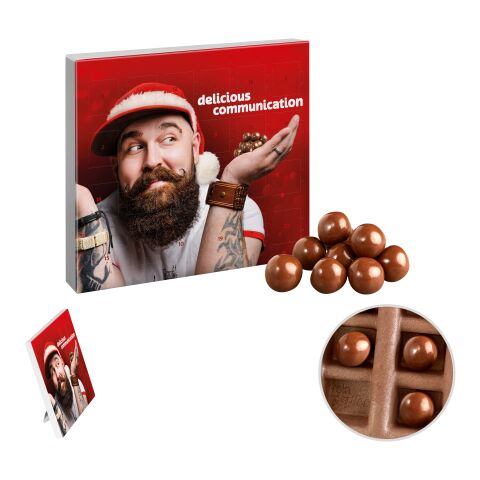 Paper Mini-Advent Calendar with Chocolate Crisp Balls digital- or offset printing