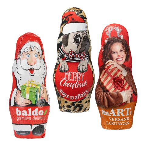 MIDI Chocolate Santa Claus gold | digital- or offset printing