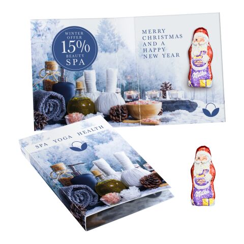 Sweet Wrap with Milka Mini Santa Claus white | Without Branding