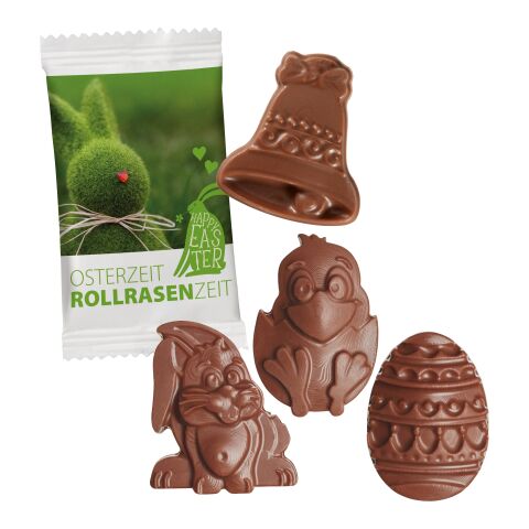 Easter Chocolate Shapes in a Paper Flowpack Without Branding