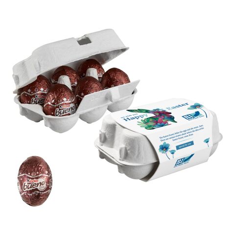 Paper Easter Egg Box of 6 with Kinder Bueno Eggs digital printing