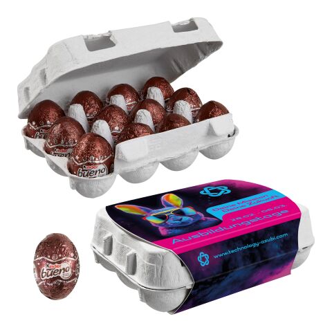 Paper Easter Egg Box of 12 with Kinder Bueno Eggs digital printing