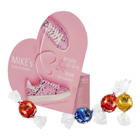 Outline-Box &quot;Heart&quot; with Lindt Lindor Truffles Without Branding