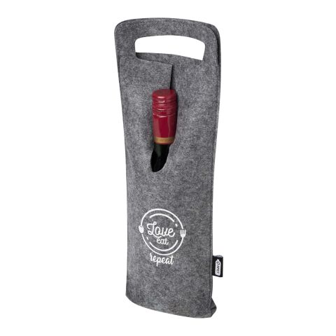 Felta 75 cl GRS recycled felt wine bag Standard | Grey | No Branding | not available | not available