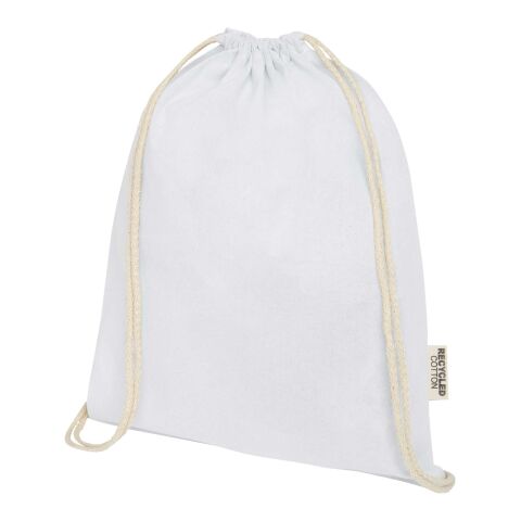 Oregon 140 g/m² GRS recycled cotton drawstring bag