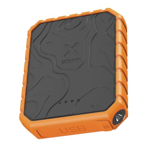 Xtorm XR201 Xtreme 10.000 mAh 20W QC3.0 waterproof rugged power bank with torch Solid black-Orange | No Branding