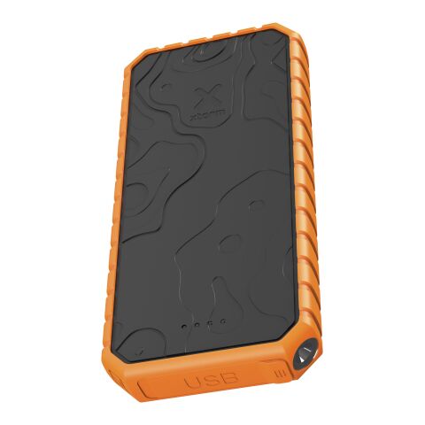 Xtorm XR202 Xtreme 20.000 mAh 35W QC3.0 waterproof rugged power bank with torch Solid black-Orange | No Branding