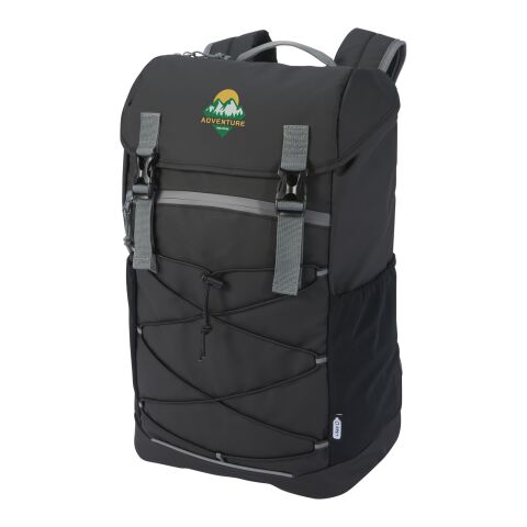Aqua 15.6&quot; GRS recycled water resistant laptop backpack 23L Black | No Branding | not available | not available
