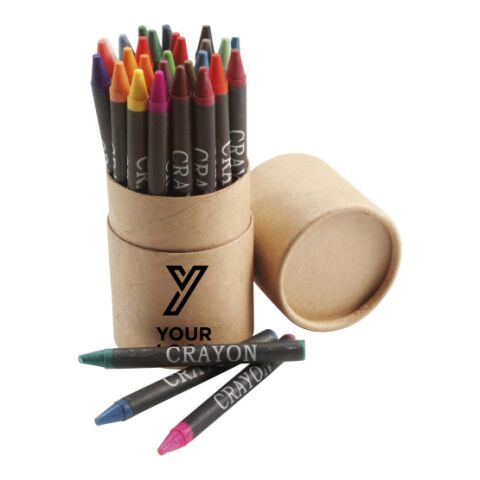 Cardboard tube with crayons Gabrielle custom/multicolor | Without Branding | not available | not available