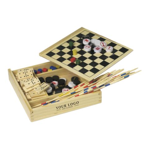 Wooden 5-in-1 game set Cherie brown | Without Branding | not available | not available