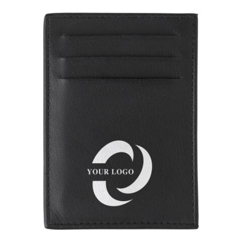 Split leather credit card wallet Logan black | Without Branding | not available | not available
