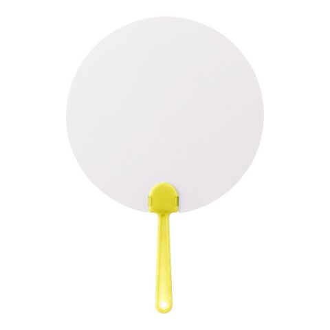 Paper hand fan Ciara yellow | Without Branding | not available | not available