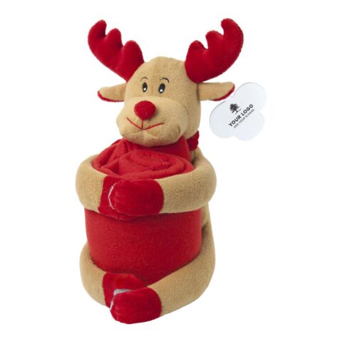 Christmas stuffed animal with blanket Andrew custom/multicolor | Without Branding | not available | not available