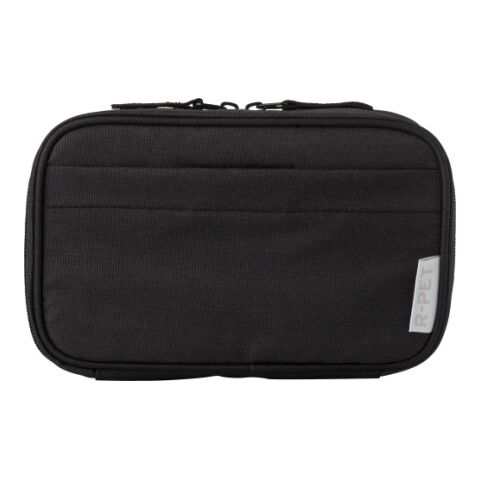 rPEt 300D polyester travel pouch Calix black | Without Branding | not available | not available