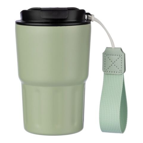 Stainless steel double walled mug Louisa light green | Without Branding | not available | not available