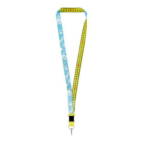 Isla 1-metre sublimation lanyard Standard | Yellow-White | No Branding | not available | not available