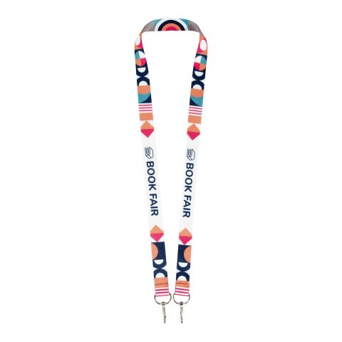 Leia sublimation RPET lanyard with 2 keyrings