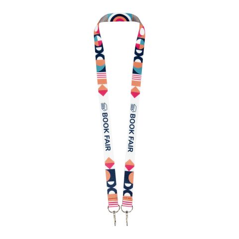 Leia sublimation RPET lanyard with 2 keyrings Standard | White | 10mm | No Branding | not available | not available