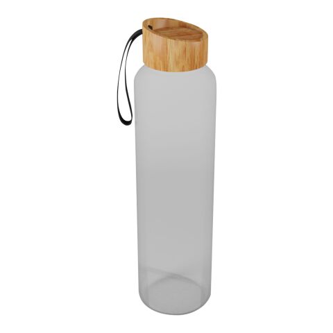 SCX.design D21 550 ml borosilicate glass bottle with recycled silicone sleeve and bamboo lid Standard | black | No Branding | not available | not available