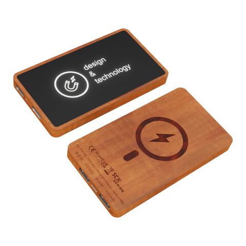 SCX.design P39 5000 mAh 5W magnetic wireless power bank Wood | No Branding | not available | not available