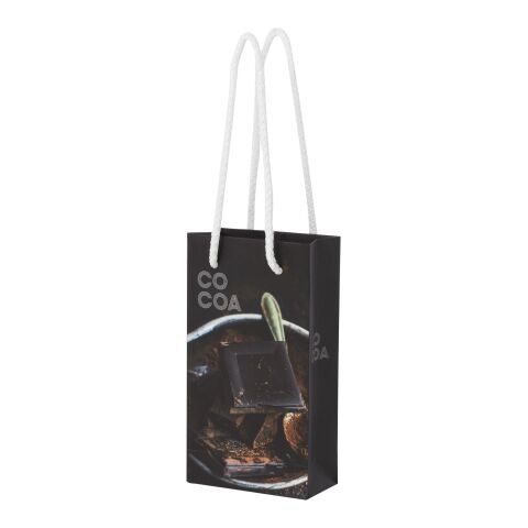 Handmade 170 g/m2 integra paper bag with plastic handles - small white | No Branding | not available | not available