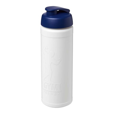 Baseline Rise 750 ml sport bottle with flip lid White-Blue | No Branding | not available | not available