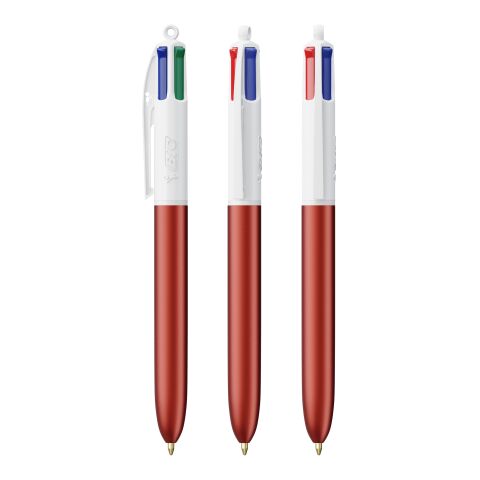 BIC® 4 Colours Glacé with Lanyard White-clear red | 1-color Screen Print | Upper Part-Rear Upper | 22.00 mm x 10.00 mm