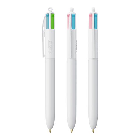 BIC 4-colour fashion pen white | No Branding | not available | not available