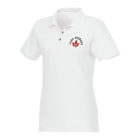 Beryl short sleeve women&#039;s GOTS organic GRS recycled polo Standard | White | L | No Branding | not available | not available