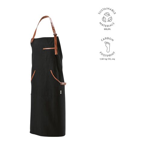 Goya Apron recycled Cutton 300 gsm Black | Without Branding