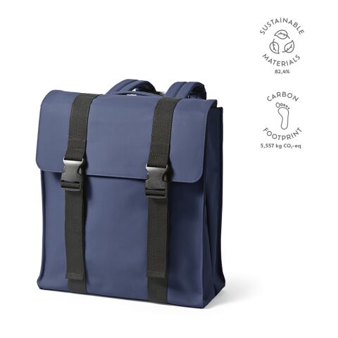 Edinburgh Backpack 22L recycled PU Blue | Without Branding | 22L