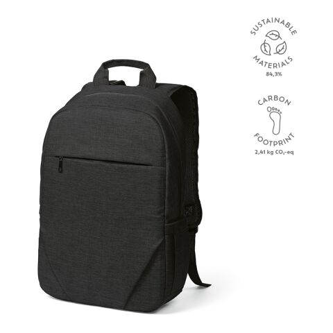 Vilnius Backpack 18L rPET Black | Without Branding | 18L