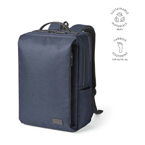 Oslo Laptop Backpack 20L rPET Blue | Without Branding | 20L