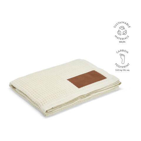 Giotto Blanket recycled Cutton 200 gsm Beige | Without Branding